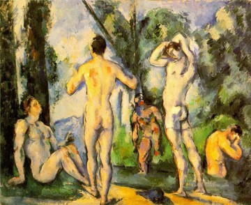 Badegäste 2 Paul Cezanne Ölgemälde